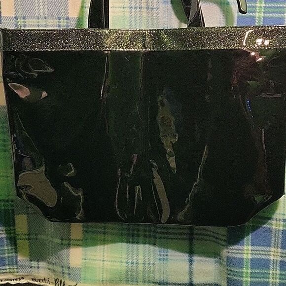 Jimmy Choo Black Patent Tote Bag - Picture 5 of 7